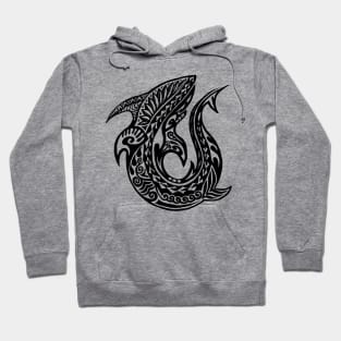 Shark Maori Tattoo Hoodie